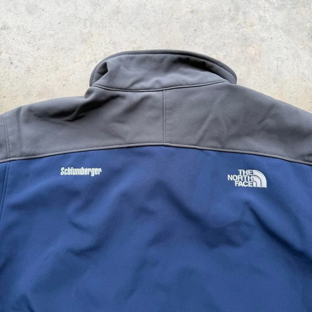The North Face blue wind stopper fleece jacket size L